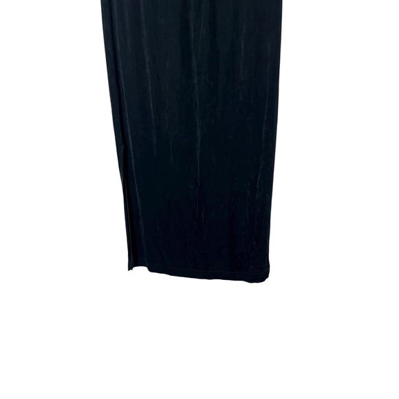 French Laundry Black Maxi Skirt with Slit Stretch Career Casual Size M‎ - Picture 3 of 9